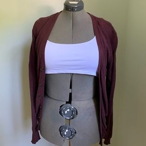 Plum cardigan